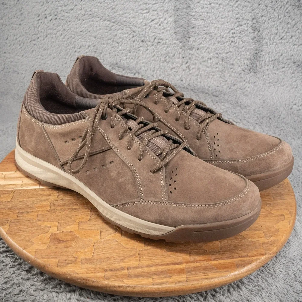 Clarks Wave Camp Brown Nubuck Leather‎ Walking Shoes Mens 15 26115200